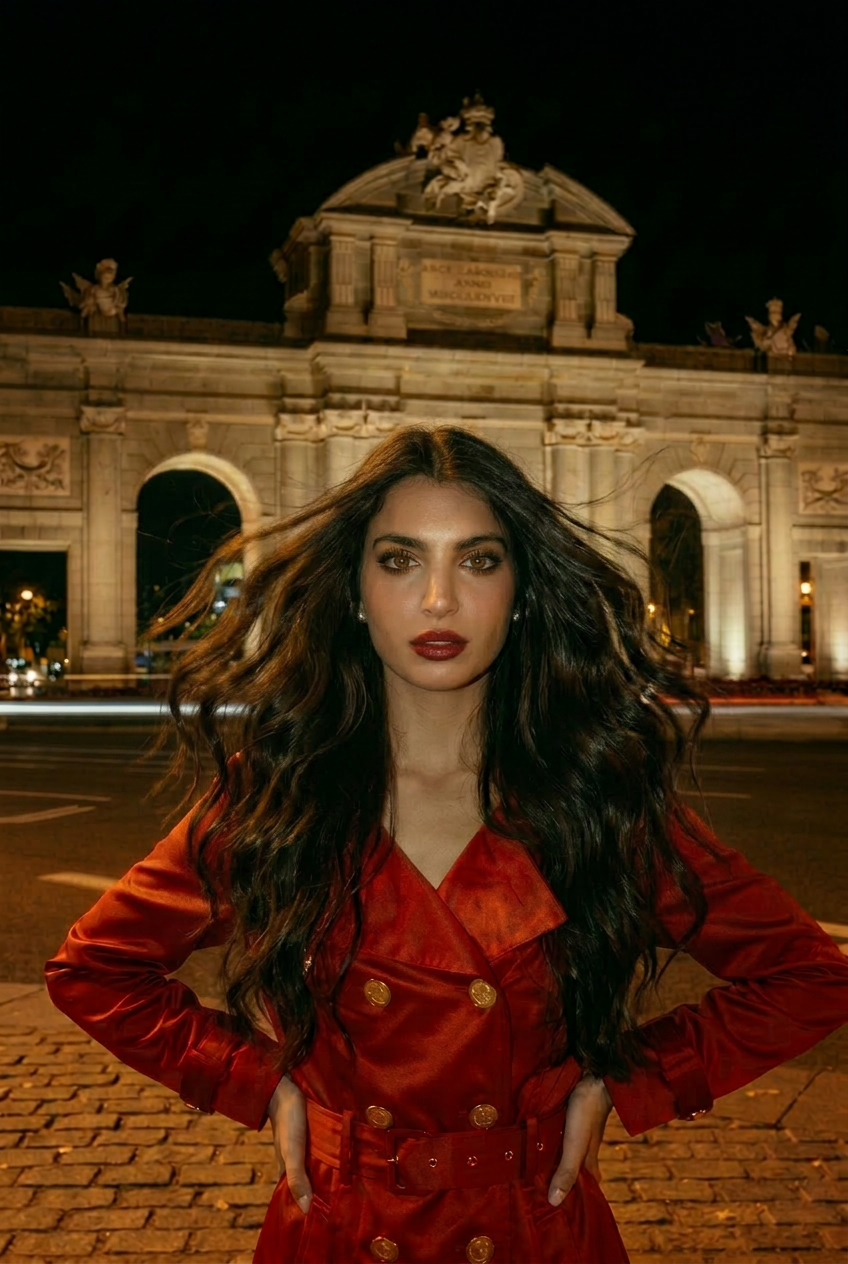 Editorial Vogue — calle Madrid de noche